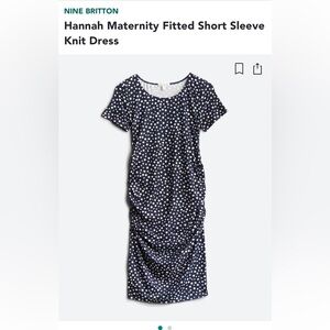 Nine Britton Maternity Shortsleeve Fitted Maternity Dress